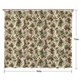 thumbnail image 5 of Beige Christmas Pine Cone Pattern Shower Curtain 84"x72" ,Bathroom Decorative Shower Curtains Set with 12 Hooks,Modern Waterproof Washable Shower Curtain, 5 of 6