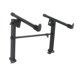 thumbnail image 4 of Soporte de teclado de 2 niveles, profesional, portátil, resistente, de metal, universal, para piano electrónico, ancho ajustable, 4 of 9