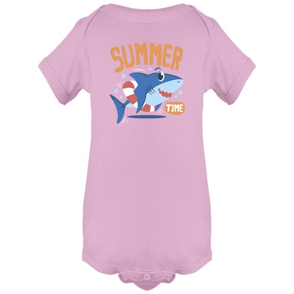 Summer Time Shark Bodysuit Infant -Image by Shutterstock, 12 Months