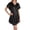 Black, variant on Women's Amanda Rich 412-40 Bias Cut Satin T-Shirt Gown (Light Blue M)