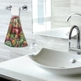 thumbnail image 7 of Wobogo Vegetable Truck Hand Towel Set of 2 Absorbent for Kitchen and Bathroom With Velcro Hanging Loop 18.2×14in, 7 of 7