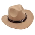 thumbnail image 4 of Sombrero de vaquero Yinane para Adolescentes camello, 4 of 8