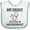 White and Blue, variant on Inktastic Anesthesiologist Daddy Baby Gift Boys or Girls Baby Bib