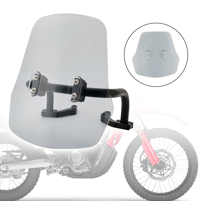 Windshield WindScreen + Bracket fit for HONDA CRF250L/S CRF250M CRF300L 21-22
