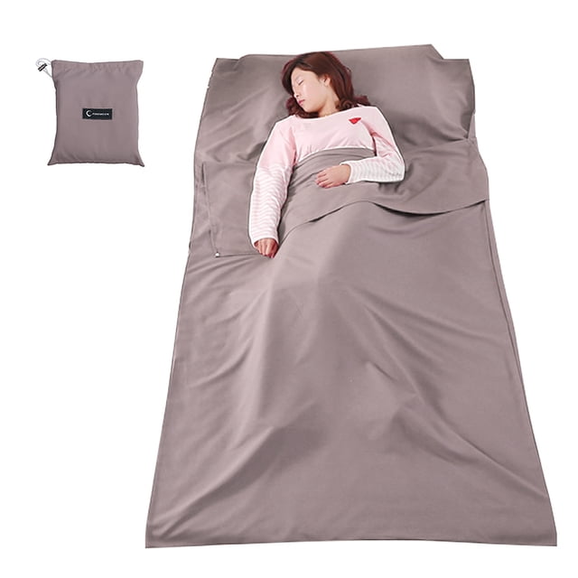 Yeacher Lightweight Sleeping Bag Liner Sleeping Sack Outdoor Camping Hotel Travel Sheet