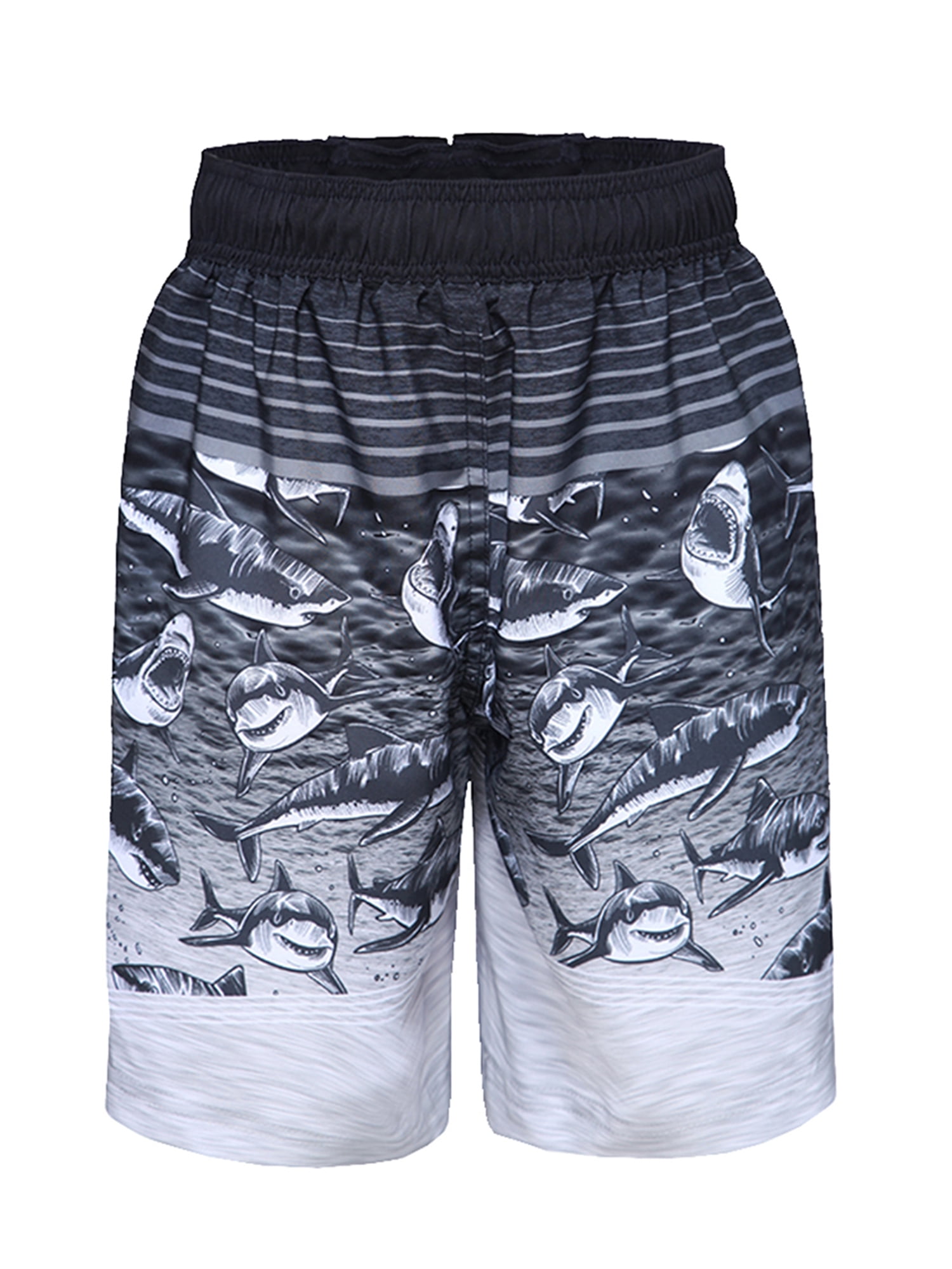 Rokka&Rolla Boys' Quick Dry Board Shorts Mesh Lined Swim Trunks, UPF 50+, Sizes 4-18
