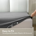 thumbnail image 5 of Mildly 22" Extra Deep Pocket Fitted Sheet, Ultra-Soft, Premium 1800 Collection - Twin, Grey, 5 of 8