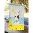 thumbnail image 2 of Carolines Treasures BB2077CHF Bull Terrier Été Plage Toile Maison Drapeau, 2 of 4