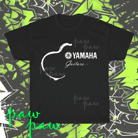 RARE Brand New Yamaha Guitars Logo American T-Shirt Funny Size S to 5XL