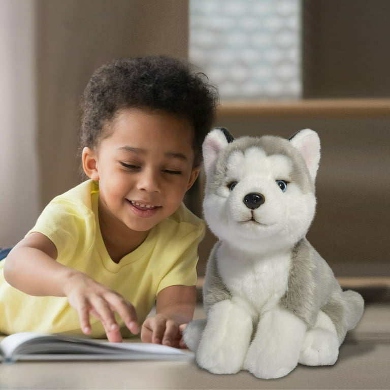 Hugs and Cuddles Rescue Center 10" Husky Plush, Ultra-Soft Fur