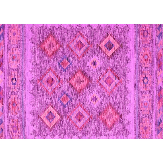 Ahgly Company Indoor Rectangle Southwestern Pink Country Area Rugs, 2' x 5'