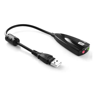 MCSPER USB to 3.5mm Audio Jack Adapter, External Sound Card Converter  Compatible with Headset, PC, Laptop, Mac, Desktops, Linux, PS4 and More  Devices