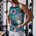 thumbnail image 5 of Picia Watercolor Mandala Printed Men’s Performance Tank, Men's Workout Tank Top Moisture-Wicking Tank Top Muscle tee, Breathable Workout Shirt-Large, 5 of 7