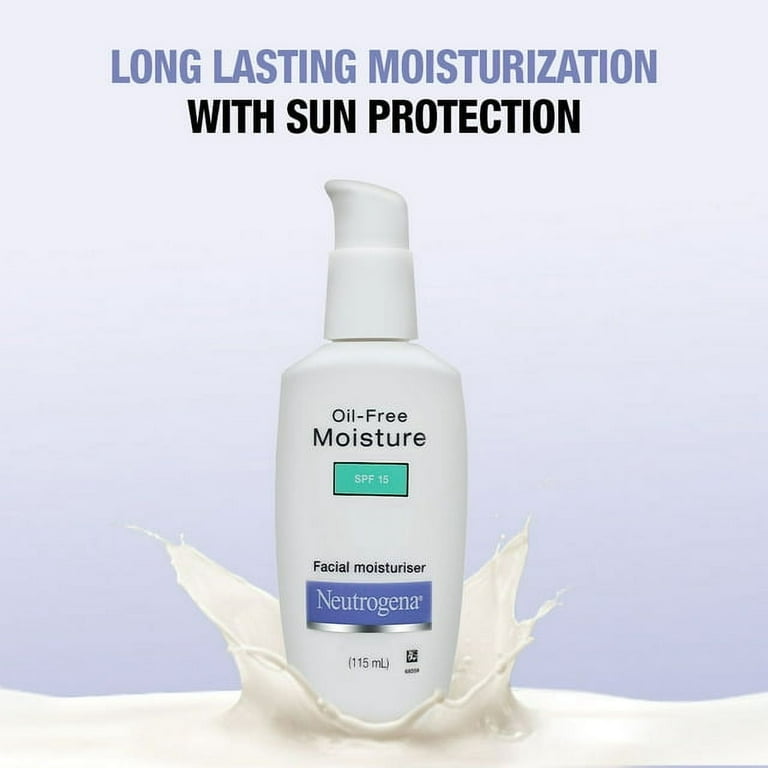Neutrogena Fragrance Free Facial Moisturizer SPF 15 Oil Free Lotion Non Comedogenic for Combination Skin Walmart