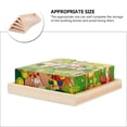 thumbnail image 2 of Shisuyan Puzzle Block Storage Trays Square Wood 5Set 1.5cm Thickness, 2 of 9