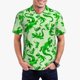 thumbnail image 1 of Fotbe Green Lizard Camiseta Polo de Golf para Hombre con Estampado – Camisa Deportiva Transpirable con Cuello Abotonado-Small, 1 of 6