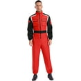 thumbnail image 1 of Miaeowve Combinaison de Fête d'Halloween pour Homme Mécanicien Pilote de Course Pompier Cosplay Combinaison Salopette Barboteuse Rouge m, 1 of 6