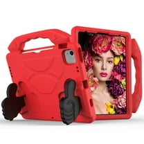 Dteck Kids Friendly Case for iPad Pro 11” 3rd Gen 2021/ iPad Pro 11” 2nd Gen 2020/2018,Shockproof Protective Case EVA Cover with Handle Stand Compatible with iPad Air 4th Gen 10.9 inch,Red