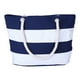 thumbnail image 2 of Ganfancp Tropical Verano Rayas Bolsa de Playa para Mujeres Bolsas Tote Bolsa de Hombro Reutilizable de Comestibles con Bolsillo de Cremallera Ofertas de La Semana 1 X Bolsa de Playa, 2 of 7