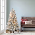 thumbnail image 2 of 4' ft Pre-Lit Flocked Virginia Pine Artificial Tree, 2 of 7