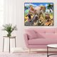 thumbnail image 4 of Cuadros Decorativos Kit de pintura por números DIY animales felices lienzo arte al óleo cuadro decoración del hogar Sywqhk Nuevos Originales, 4 of 9
