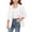 c01White, variant on Hduncf Kids Blazer Girls Trendy School Blazer Jacket 3/4 Ruched Sleeve Teen Lapel Collar Lightweight Casual Blazers Suit Yellow 160