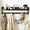 Black, variant on Wall Hooks with Shelf, 26.57 Inch Entryway Wood Coat Hooks for Wall with Shelf, Coat Rack Wall Mount with 5 Dual Hooks 3 Key Hooks Mail Organizer and Key Rack Holder (Brown)