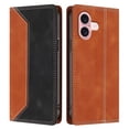 thumbnail image 1 of Funda FOXDOCK para iPhone 16 Plus de Cuero Premium Bicolor con Ranuras RFID, Carcasa Tipo Billetera Antigolpes y Soporte Plegable, 1 of 6