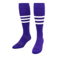 thumbnail image 2 of TCK Performance Baseball/Softball Socks (Purple/White, Medium), 2 of 2