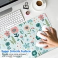 thumbnail image 4 of Long Mouse Pads for Desk,Pioneer Flower Floral Print Pattern Desk Mats on Top Of Desks, Desk Mouse Pad Extra Large with 3mm Non-Slip Base and Stitched Edge for Gaming,Office,Work,Home 31.5"x11.8", 4 of 6