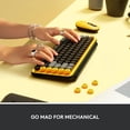 thumbnail image 4 of Refurbished (Good) Logitech POP Keys Wireless Mechanical Tactile Switch Keyboard - Blast Yellow (920-010707), 4 of 4
