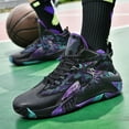 thumbnail image 3 of Unisex Low-Top Basketball Shoes Breathable Knit Upper Cushioned Grippy Rubber Outsole, 3 of 8