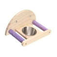 thumbnail image 4 of Penca de loros de pájaros con tazas de alimentación de accesorios de jaula de pájaros para conures Budgie sin espejo, 4 of 8