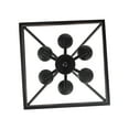 thumbnail image 3 of Trans Globe Lighting 10266 Lacey 6 Light 16" Wide Taper Candle Lantern Chandelier - Black, 3 of 7