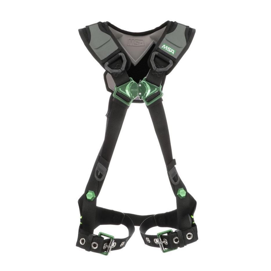 MSA VFLEX Safety Harness with Tongue Buckle Leg Straps Size XLarge