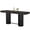 Black, variant on Fnova 71 Inch Tall Bar Height Table with Footrest, Industrial Bar Table for Home Bar Pub Restaurant