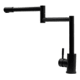 thumbnail image 2 of Grifo De Cocina Articulado Negro Mate Para Fregadero De Acero Rubinett, 2 of 4