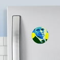 thumbnail image 3 of CafePress - Ukrainian President Zelenskyy Ukraine Flag Magnets - 2.25" Round Magnet, Refrigerator Magnet, Button Magnet Style, 3 of 3