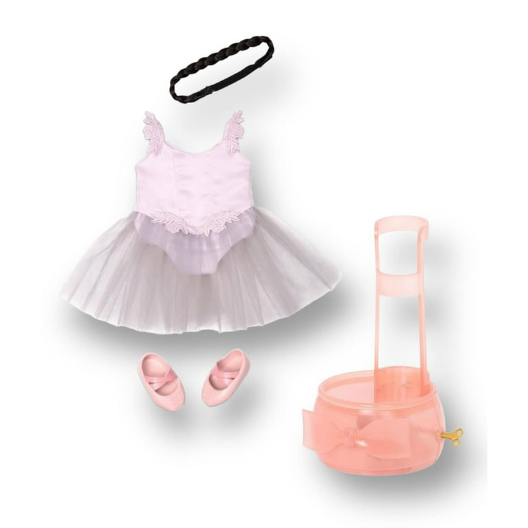 Leerung Our Generation Shayla 18 Fashion and Music Joints Movable Doll Box Inch Ballerina Stand with