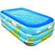 thumbnail image 1 of Paddling Pool for Kids, 150cm Rectangle Swimming Pool for Kids, Inflatable Baby Paddling Pool, Large Paddling Pool 2-Ring with Soft Inflatable Floor f, 1 of 5