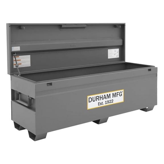 Durham JSC-247228-94T-D720 24 cu ft. Jobsite Storage Box Cabinet, Gray - 72 x 24 x 27.81 in.