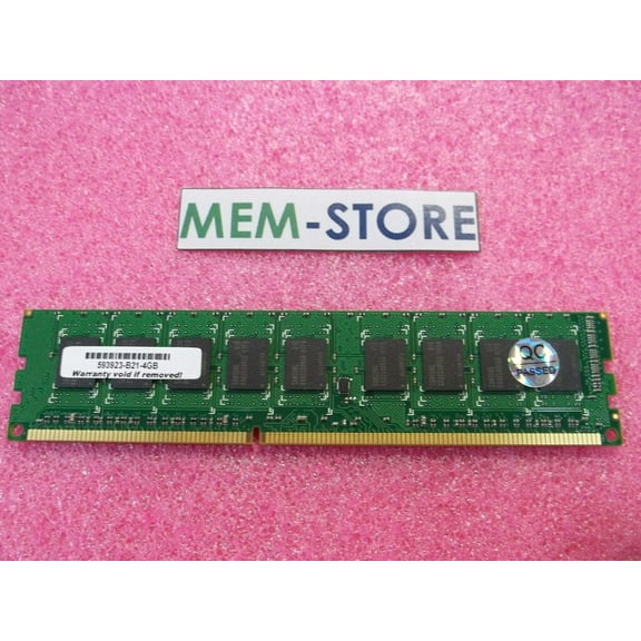 647907-B21 4GB PC3L-10600 1333MHz ECC 2 Rank Unbuffered Memory HP ProLiant (3rd Party)