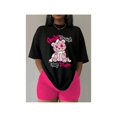 thumbnail image 1 of Bear Print Crew Neck T-Shirt, Casual Short Sleeve Top for Spring & Summer, Women's Clothing, 1 of 6