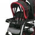 Graco Click Connect Double Seated Stroller and 2 Car Seats Travel