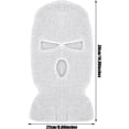 thumbnail image 3 of 4 Pieces 3 Hole Full Face Cover Ski Mask Winter Balaclava Warm Knit Full Face, 3 of 5