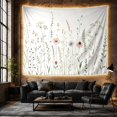 thumbnail image 6 of Floral Garden Airy with Vertical Arrangement Wildflowers, Nostalgic Vintage for Botanical Art Lovers, Wall Decor, Mother'S Day Gift, Tapestry Wall Hanging for Dorm and Living Room, 6 of 7