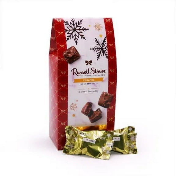 Russell Stover, Milk Chocolate Caramel Holiday Box, 8.3 Ounce