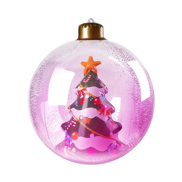 QualitChoice ABS Christmas Outdoor Decorations Inflatable Xmas Baubles With LED Lights PVC Inflatable Christmas B