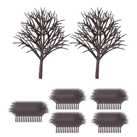 70Pcs Model Trees 2.36inch Peach Tree for Train Sand Table Scenery Landscape