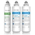 thumbnail image 1 of Waterdrop G3 Replacement Filter 1-Year Combo, Pack of 2 WD-G3-CF Filters and 1 WD-G3-CB Filter, Replacement for WD-G3-W, WD-G3P600 and WD-G3P800-W Reverse Osmosis System, New Logo Design, 1 of 1